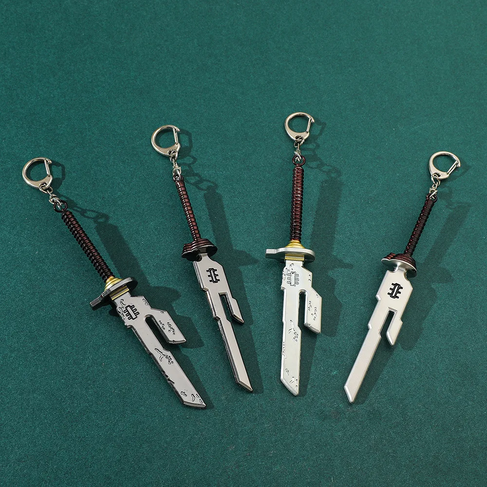 Fushiguro Toji Inverted Spear of Heaven Keychain Nanami Kento Jujutsu Kaisen Pendant Key Chain for Men Cool Keyring Jewelry Gift
