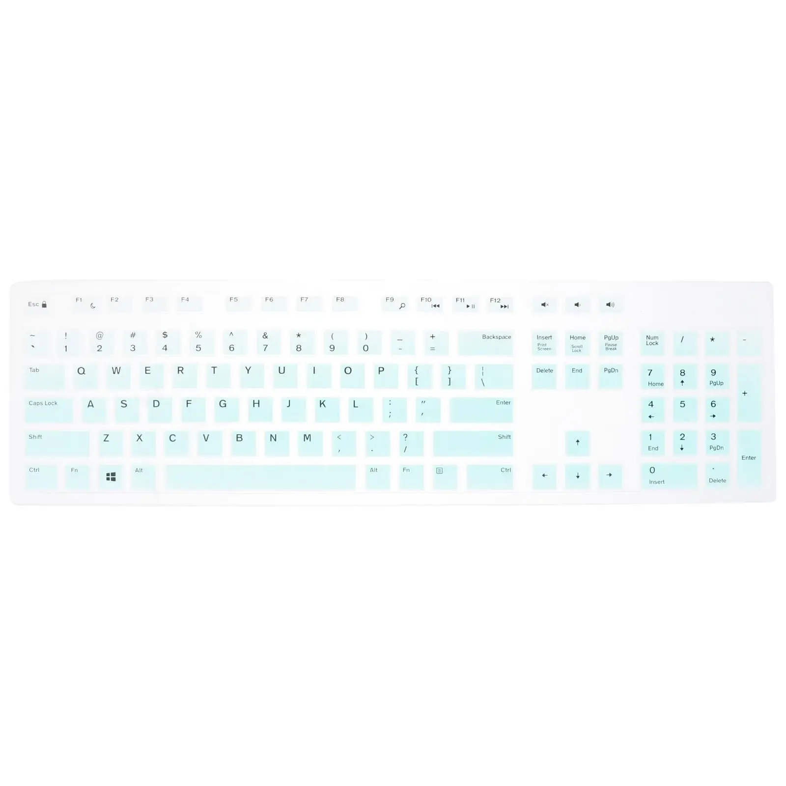 Protector de teclado KB Shield con cable USB Skin Keyborad Cover Gel de sílice Protector para computadora