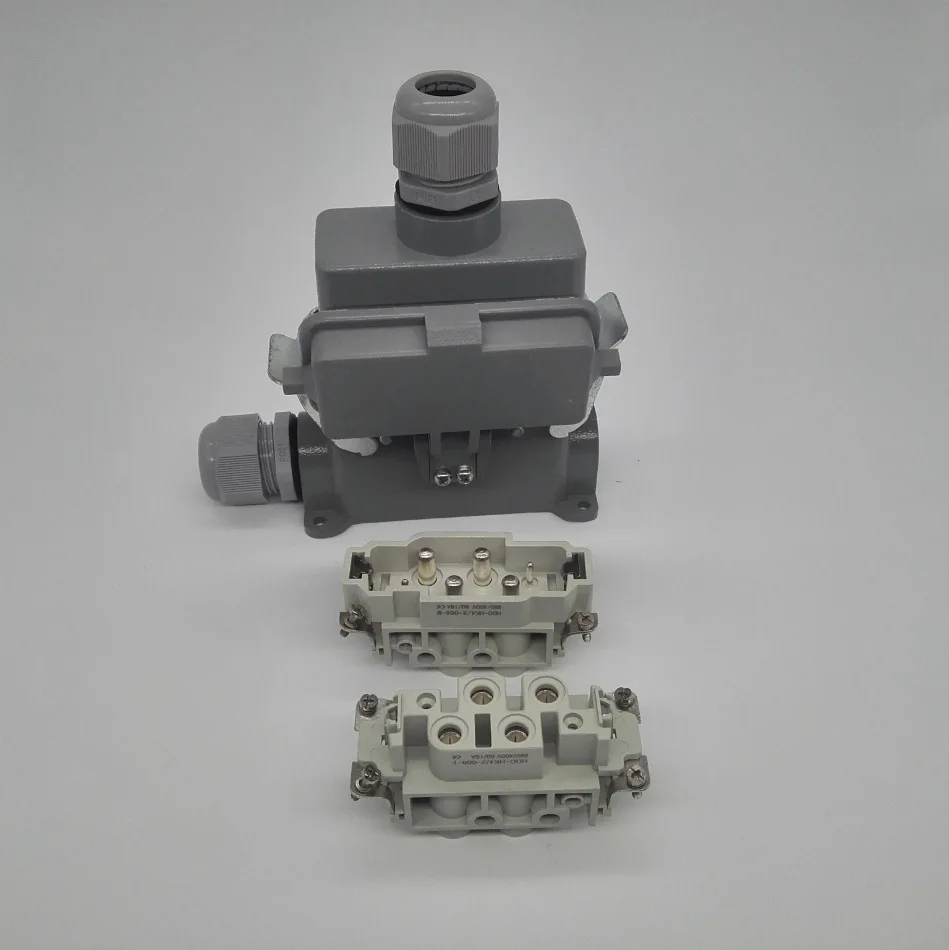 Heavy duty connector aviation plug rectangular high current industrial connector 80A4 core high current connector