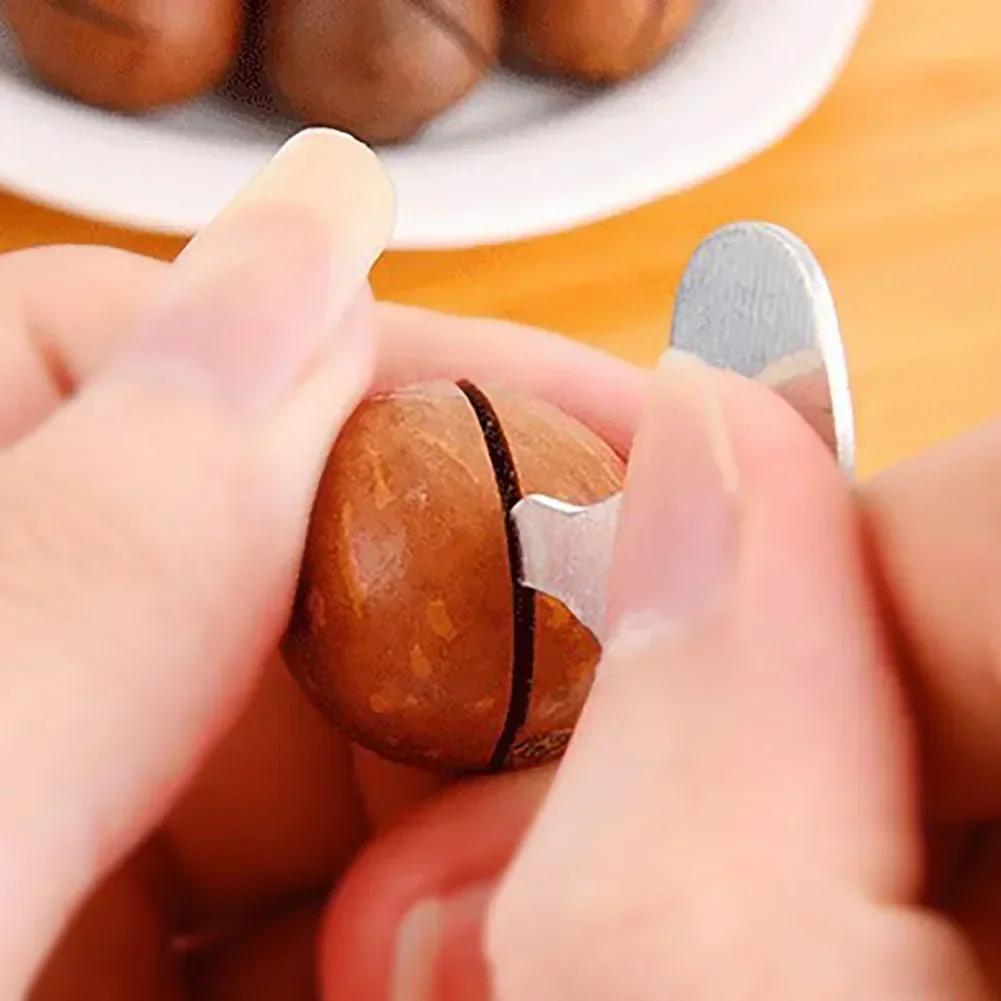 1-10pcs/set Mini Nut Crackers Stainless Steel Macadamia Walnut Opener Portable Camping Kitchen Accessories Nut Tools