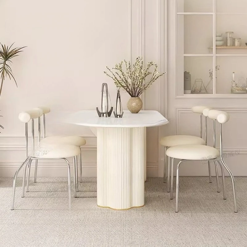 Restaurant Conference Dining Table Chairs Side Center Designer Dining Table Nordic Luxury Mesas De Comedor Kitchen Furniture