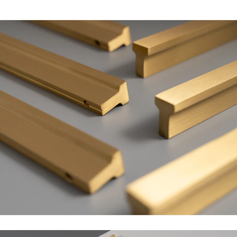 Long brushed brass furniture handle — supplier illustration 5