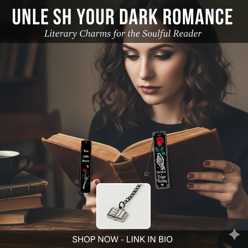 Gothic Bookmark Intricate Novel Lovers Bookmark Dark Romance Metal Bookmark Slim For Book Lover'S Collection School Supplies