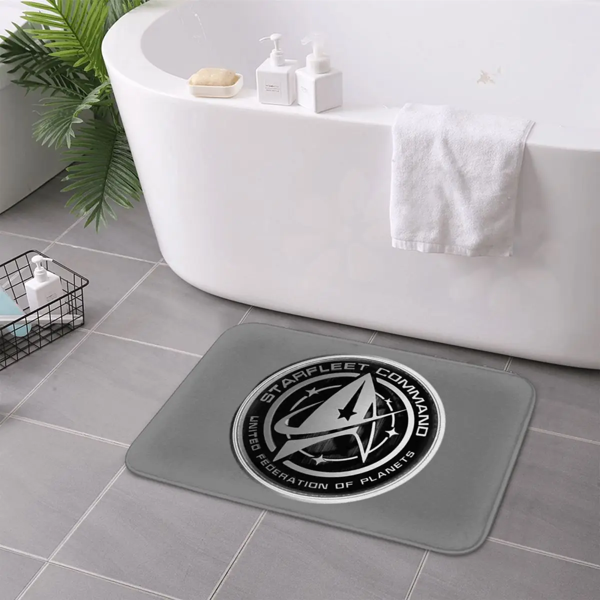 Star Treks Science Fiction TV Series Anti-slip Doormat Floor Mat Carpet Rug for Kitchen  Home Bathroom Living room Footpad Mats