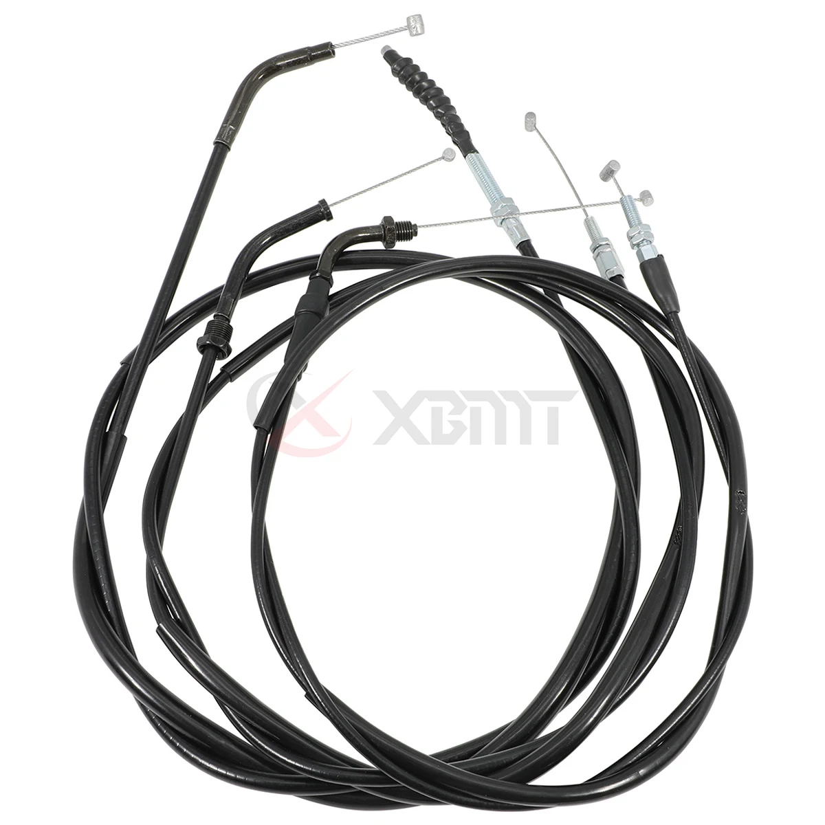 Motorcycle Lengthen Throttle Line Clutch Cable Steel Wire Set For Honda Steed VLX400 VLX600 Magna VF250 Shadow VT400