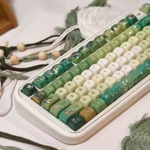 120 Keys MOA Profile Five Side Dye Sublimation PBT Keycaps Custom Keyboard Keycaps for Cherry Gateron MX Switch Gaming Keyboard