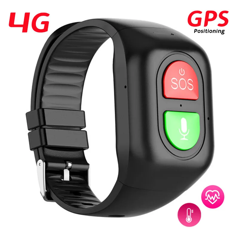 

S8 Elderly Phone 4g Call Smart Watch SOS Anti-loss GPS Positioning Tracker Heart Rate Blood Pressure Sports Pedometer Wristband