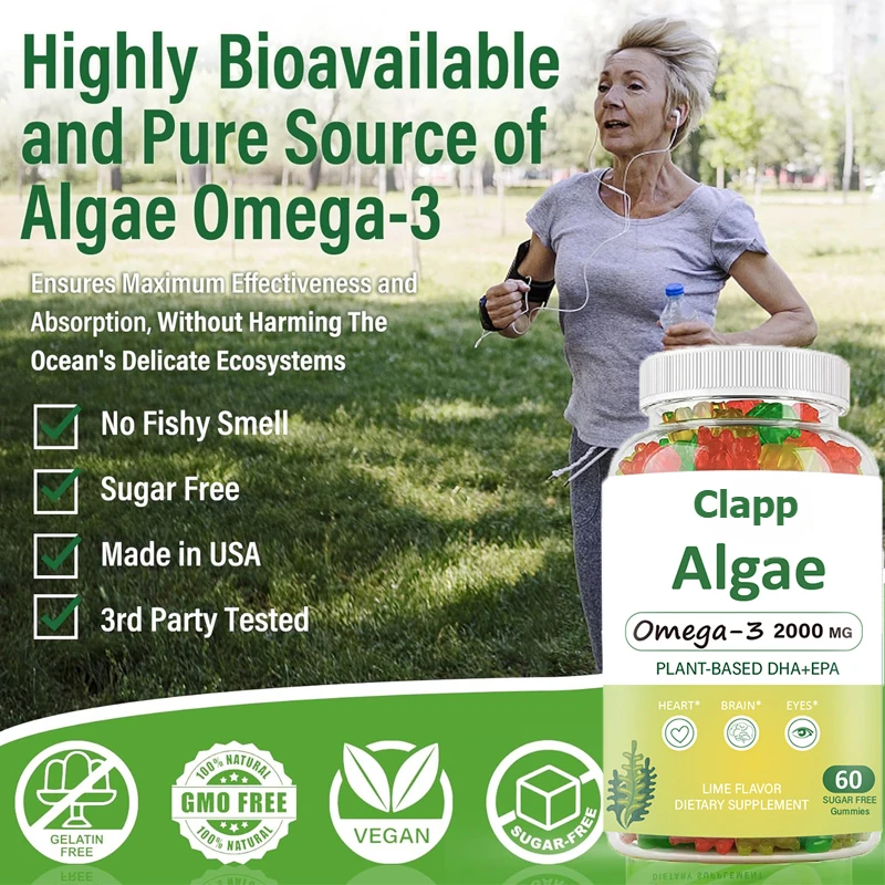 

Вегетарианская добавка Omega 3, мягкие конфеты, без сахара, водоросли Omega 3, жирные кислоты с DHA и EPA