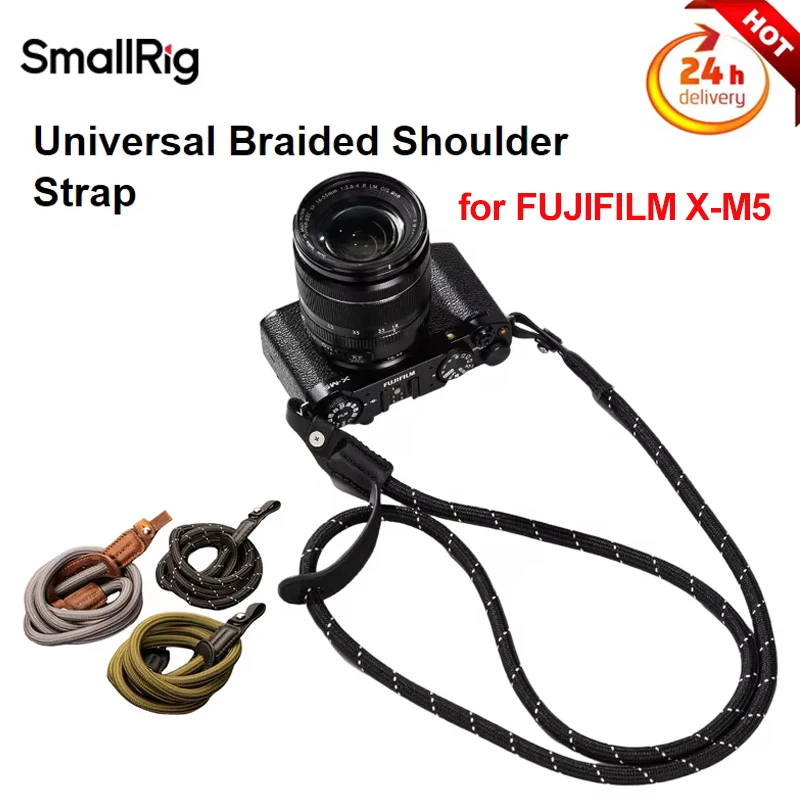 SmallRig Universal Braided Shoulder Strap Camera Accessory for FUJIFILM X-M5 Photography DSLR Camera Strap, 5056/5057/4882