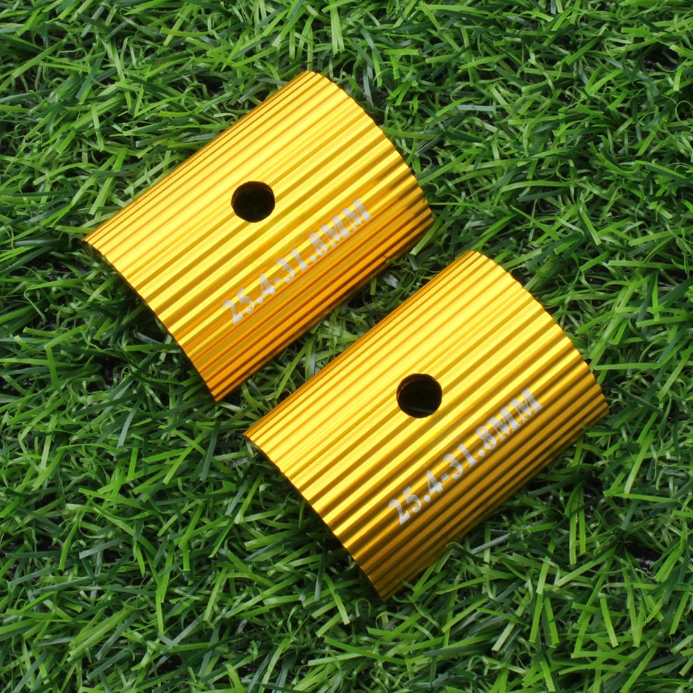 

2 Pcs Bicycle Handlebar Gasket Aluminum Alloy Adapter Small Accessories Bike Stem Reducer Shim