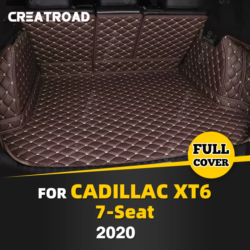 

Auto Full Coverage Trunk Mat For Cadillac XT6 7-Seat 2020 Car Boot Cover Pad Cargo Liner Interior Protector Accessories