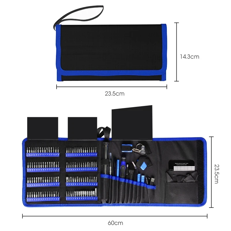 142 in 1 Precision Electric Screwdriver Set with 120 Phillips Magnetic Screw Driver Bits for IPhone PC Mini Power Repair Tool