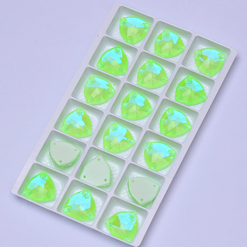 PUBRILEX Trilliant K9 Glas-Aufnähsteine mit Flacher Rückseite, Neonfarben, für DIY-Nähprojekte, Dekorative Kristallsteine für Taschen und Kleidung – Detail 4