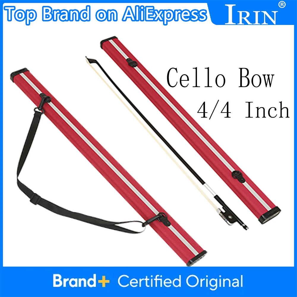 

IRIN Cello Bow Box 4/4 Универсальная устойчивая к сжатию подкладка из авиационного материала с пряжкой из сплава и бархатной ручной коробкой через плечо