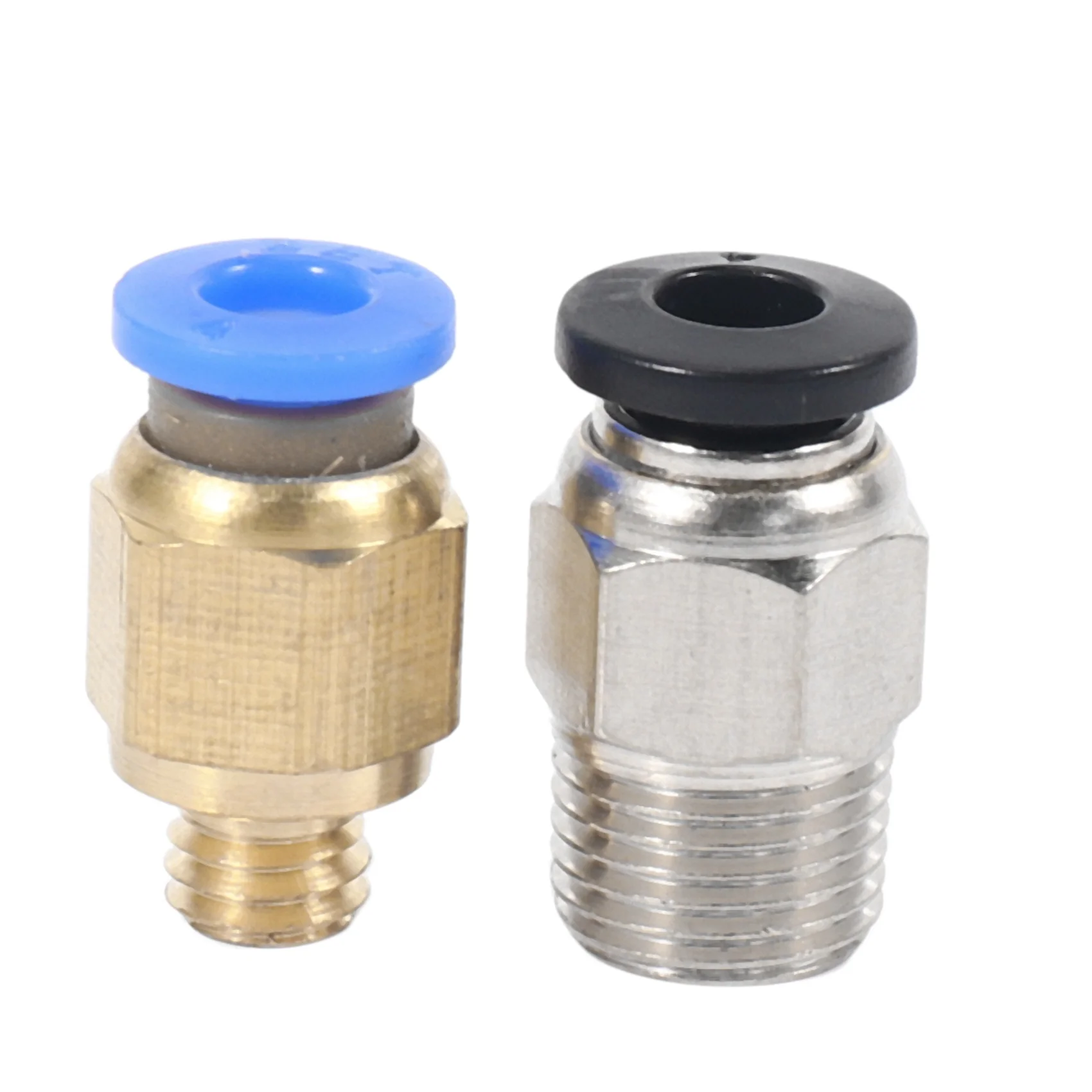 PC4-M10 Straight Pneumatic Fitting Push to Connect + PC4-M6 Quick in Fitting for 3D Printer Bowden Extruder (Pack of 20pcs)