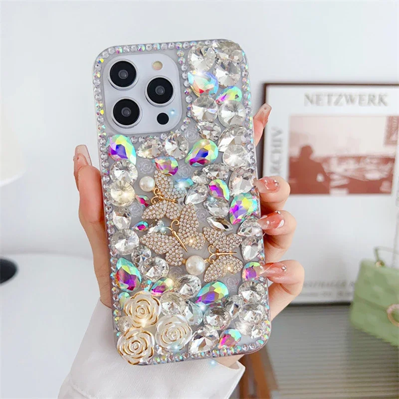 

Rhinestone Cases for Samsung Galaxy S25 Edge S24 Ultra S23 S22 S21 S20 S10 S9 Plus FE Note 20 10 Case Diamond Phone Cover