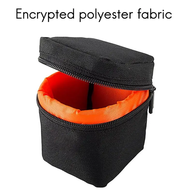 Efficient 5X Camera Lens Bag DSLR Padded Thick Shockproof Protective Pouch Case Lens Pouch For DSLR Camera