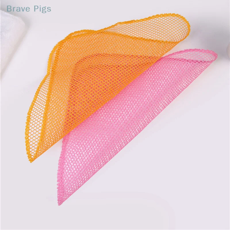 2pcs Innovative Dish Washing Net Cloths Rapid Dry Scourer Mesh Washing Cloths Kitchen Cleaning Tool Cleaning Cloths