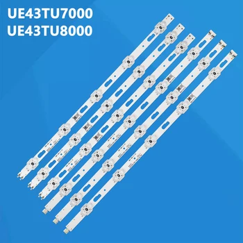 Kit 6pcs barra LED para UE43TU7100 UE43TU7000 UE43TU8000 UN43TU7000 UN43TU8000 UN43TU8200 UN43TU700DF BN96-50319A BN96-50320A