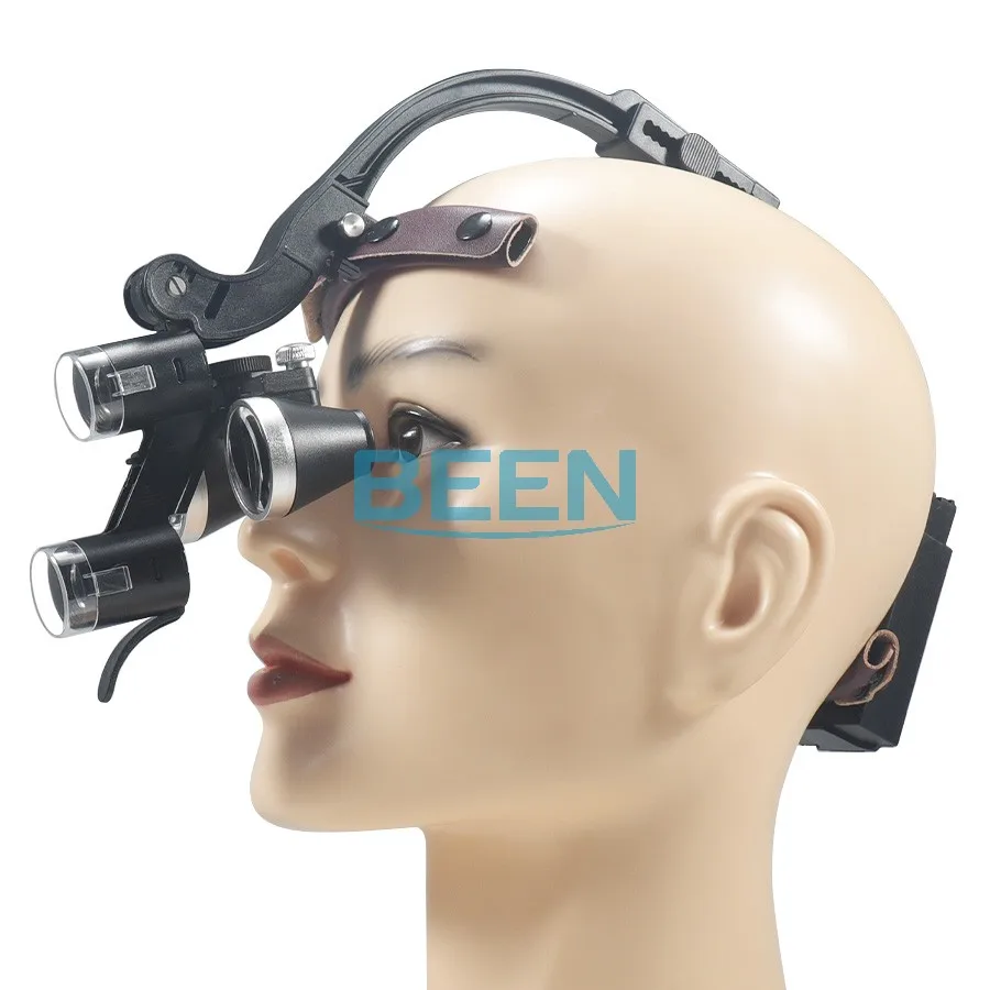 مصابيح أمامية جراحية للأسنان، نظارات طويلة النظر مثبتة على الرأس، مصباح مزدوج بدون ظل للأطباء #3