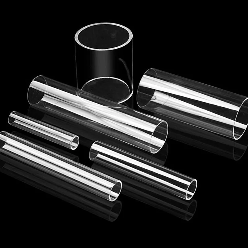 Clear Transparent Plastic Acrylic Tube Rigid Pipe 5mm To 120mm