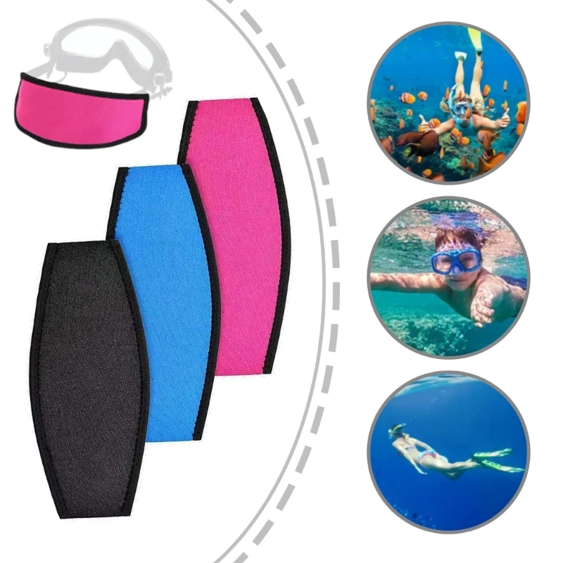 Neoprene Diving Facepiece Strap Hair Protector Wrap Snorkel Facepiece Head Strap for Snorkel Facepiece