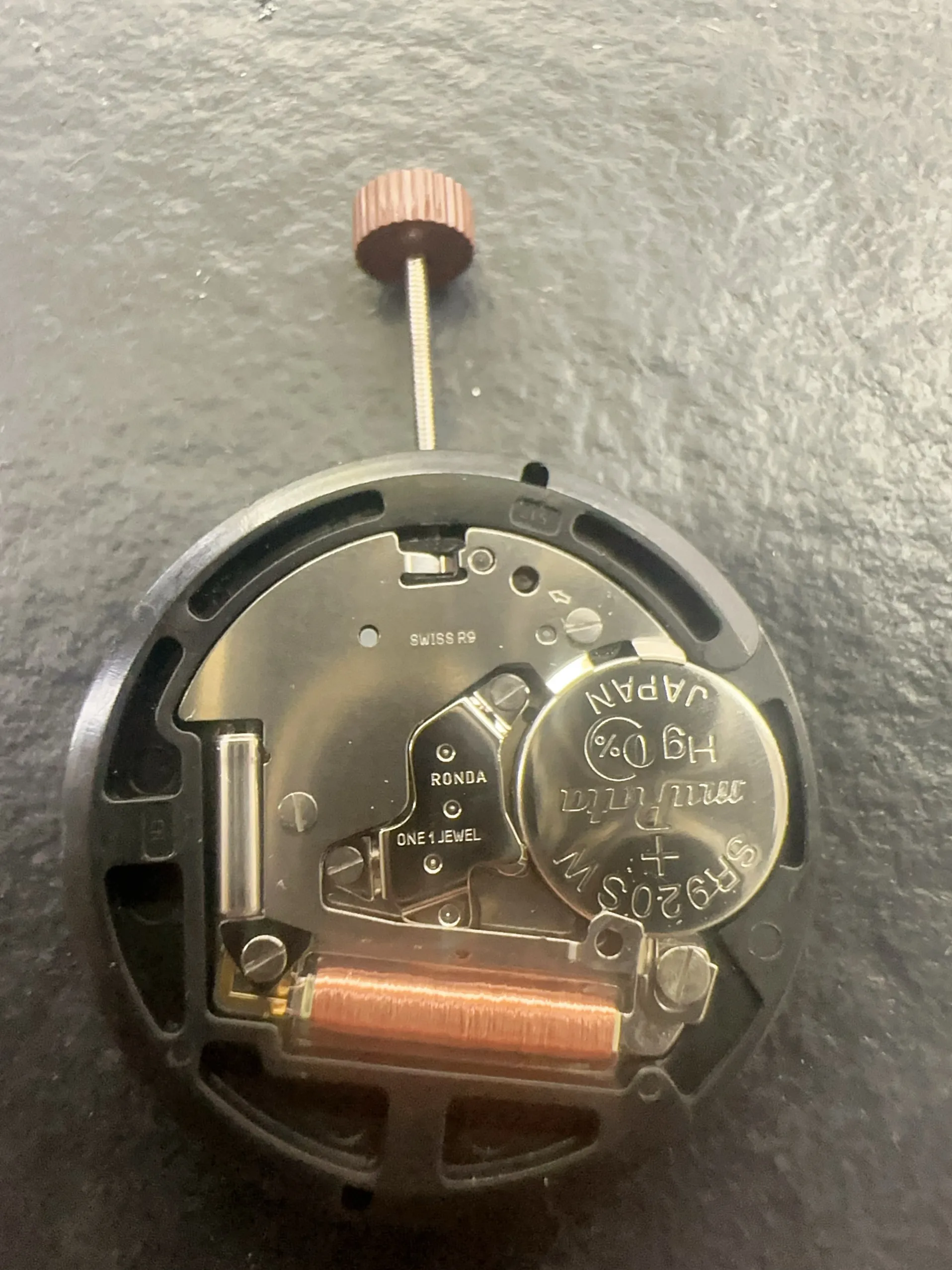 Langda watch accessories brand new 517 quartz movement three-hand calendar dual calendar black plate