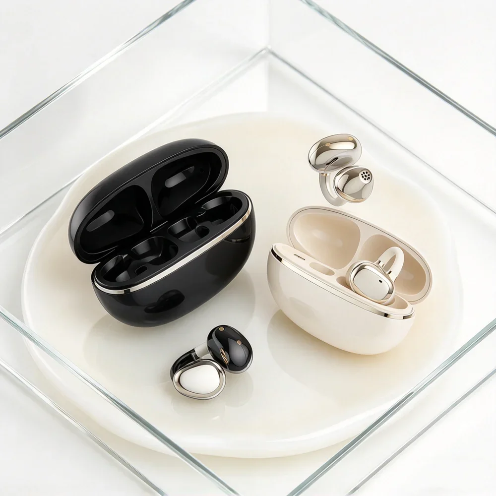 TWS Bluetooth Earphones Wireless Headphones Create Delicate Audio Performance Lightweight Shell Stable Pairing for Podcasts