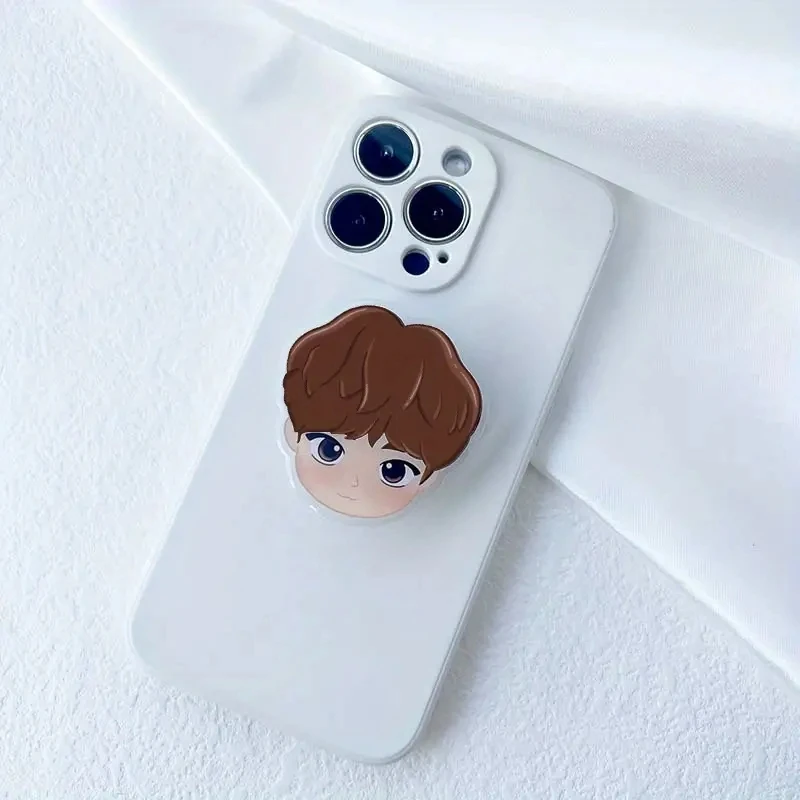 Coreano popolare Idol Boy Group Phone Stand acrilico presa Grip Holder retrattile Lazy Stand Anime Character Phone Holder