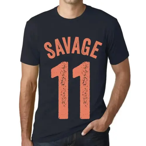 Heren Grafisch T-Shirt Wilde 11 – Savage 11 – Cadeau voor 11de Verjaardag 11de