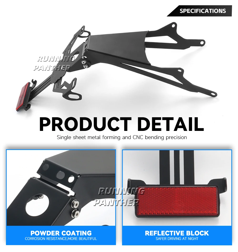 For HONDA CB 650R cb650r CB650R 2021 2022 2023 License Plate Holder Rear Tail Frame Fender Eliminator Bracket License Plate Kit