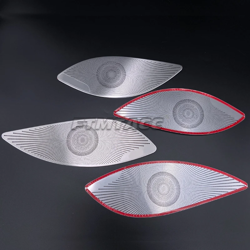 Car door panel decorative stickers Trim Anti kick stainless Car Accessories 4pcs For Mercedes-Benz E-Class W213 2016-2023