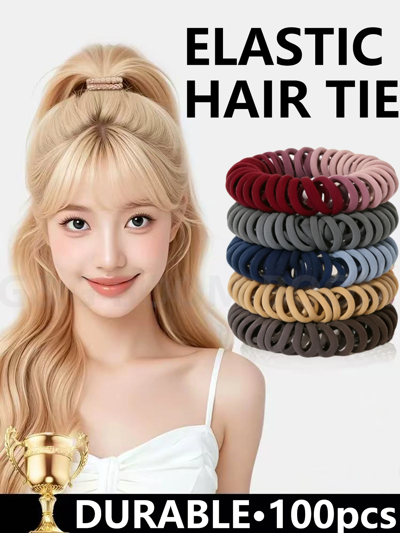 100 قطعة الاطفال مرونة العصابات الشعر الفتيات 5 سنتيمتر الحلويات Scrunchie شريط مطاطي العلاقات الشعر مقاطع عقال إكسسوارات الشعر #1