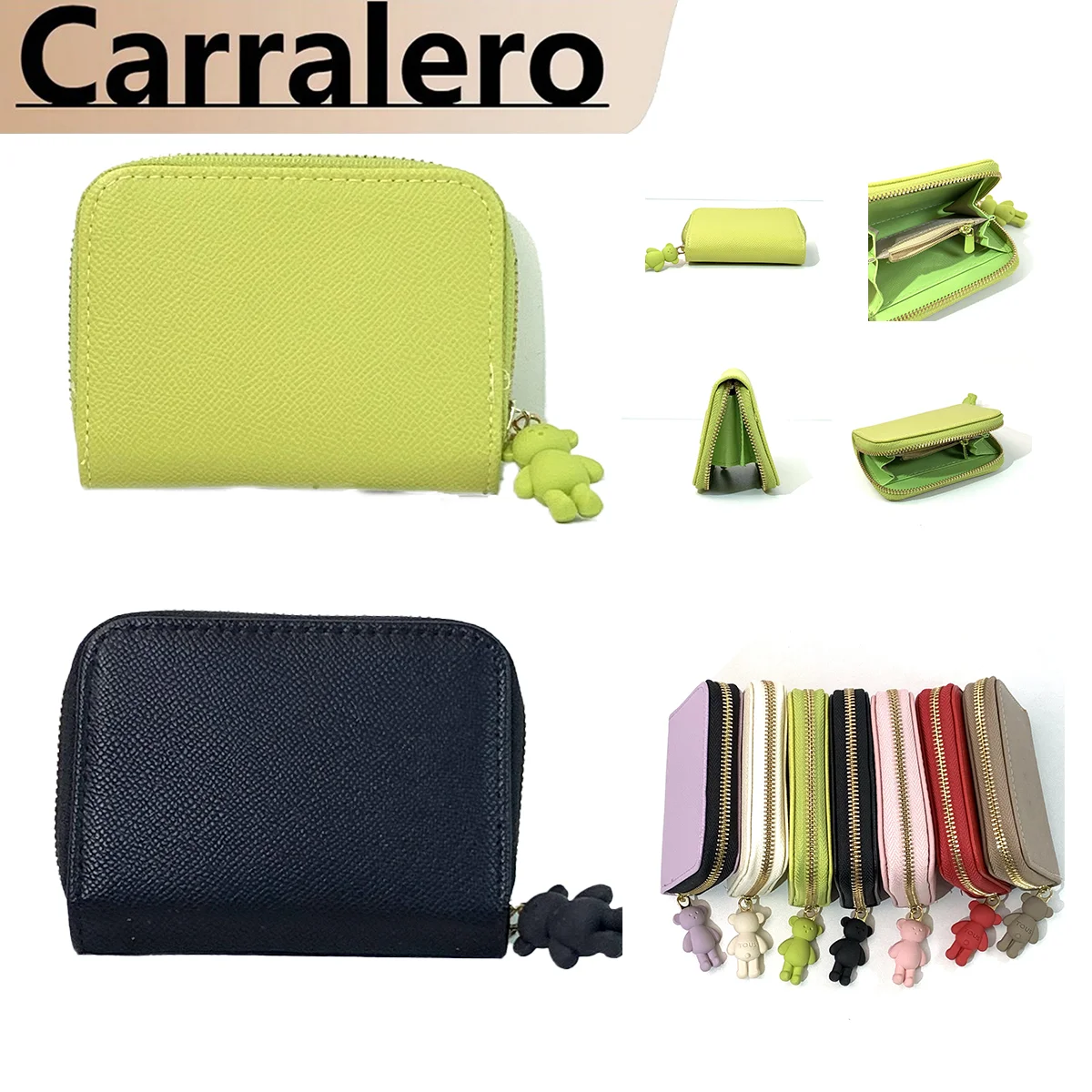 Carralero Aurora European and American Spanish Bear Classic Solid Color Wallet Fashion Trend Women\'s Bag Fashion Bag