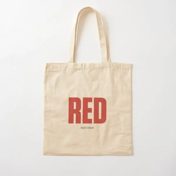 Red Taylor Is Version Inspired Print Co  Canvas Bag Fabric Casual Tote Reusable Unisex Shopper Shoulder Bag Printed Handbag