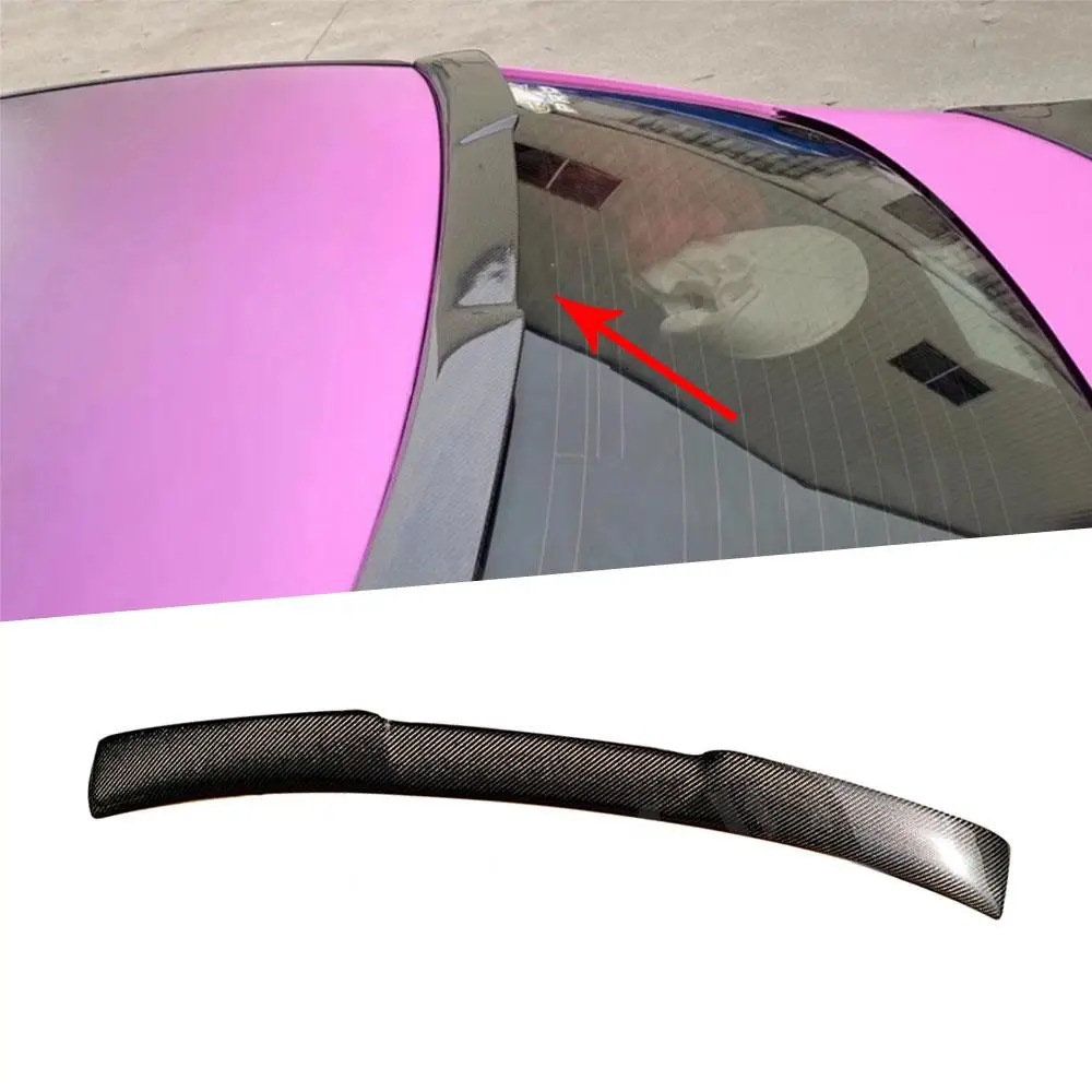 

Carbon fiber Rear Roof Spoiler For Infiniti Q50 Q50S 2014-2020 Rear Trunk Trim Sticker Spoiler Wings