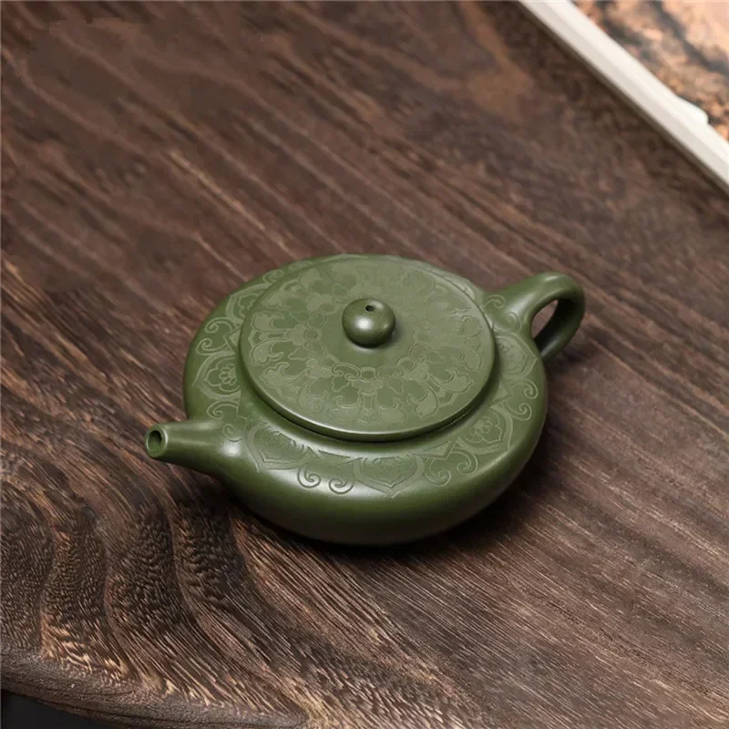 170ml Chinese Yixing Purple Clay Teapot Famous Hand-carved Tea Pot Tea Infuser Handmade Beauty Kettle Raw Ore Zisha Tea Set