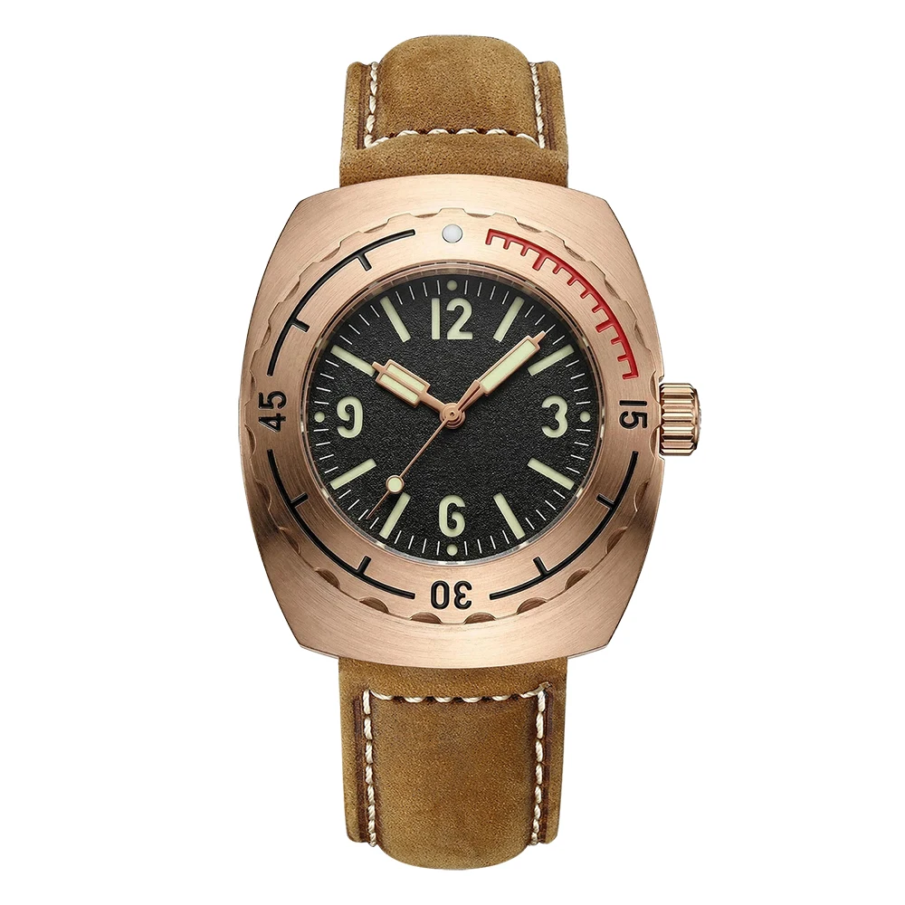 

New Arrival SF769S STEELFLIER Luxury Bronze Wristwatch NH35 Mechanical Movement Super Luminous Bezel 500M Waterproof Retro Watch