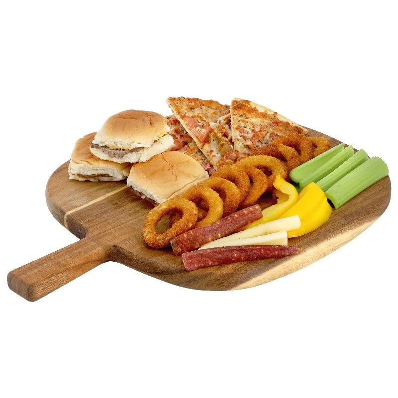 

13 Inch Acacia Wood Serving Butcher Cutting Board with Handle