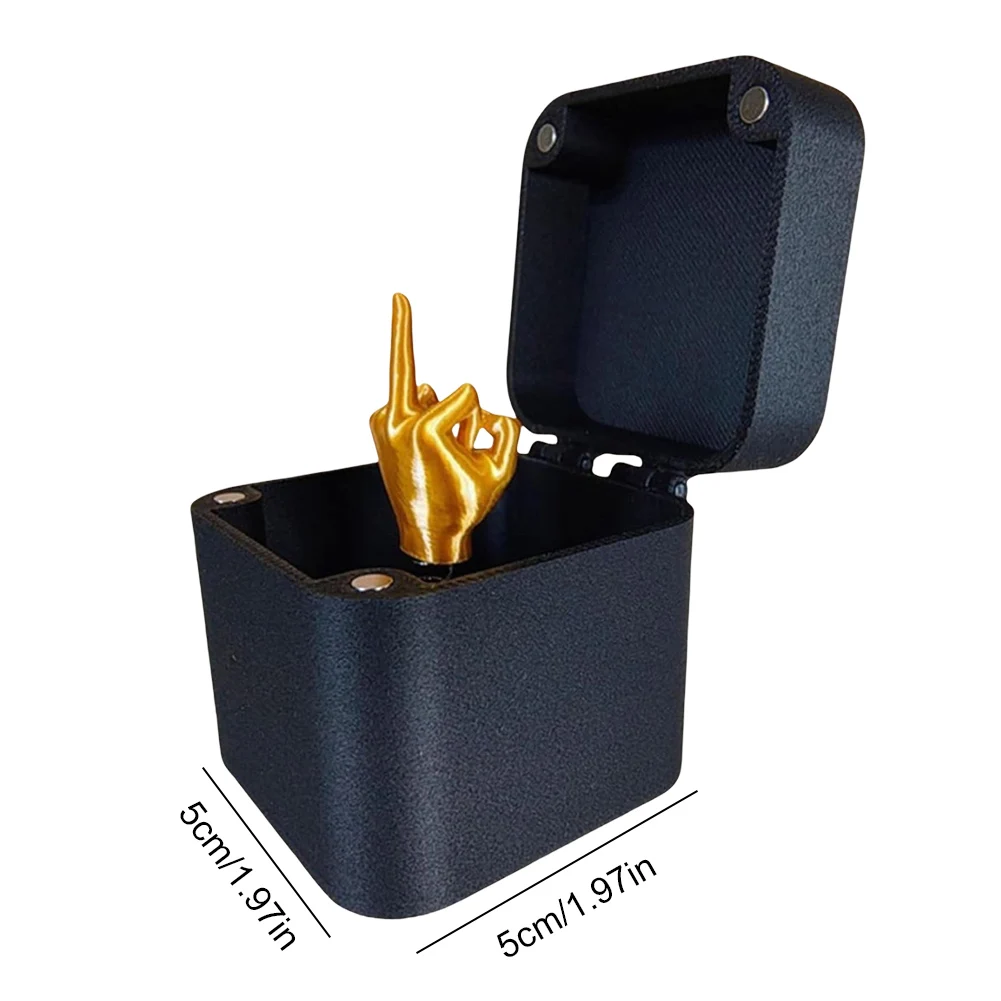 إصبع الوسط في صندوق - هدية مفاجئة مضحكة - صندوق هدايا مبتكر لعيد الميلاد - لعبة مسلية ومضحكة - هدايا مزحة غريبة للنساء والرجال والأطفال