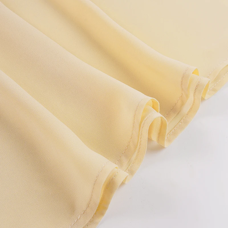 SUCHCUTE Damen Y2K Midirock aus transparentem Chiffon mit niedriger Taille, asymmetrischem Saum, lässig, einfarbig, aus Mesh, schmal geschnitten, A-Linie, Streetwear-Rock, Coquette – Detail 12