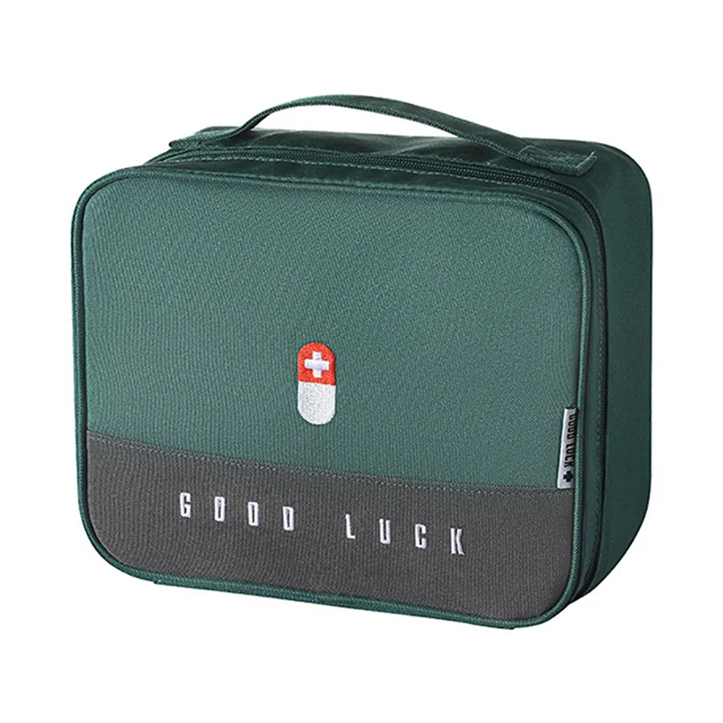 

10-кратная портативная сумка для хранения, многофункциональная аптечка для пеших прогулок, походов, кемпинга, путешествий, автомобилей и езды на велосипеде, зеленая