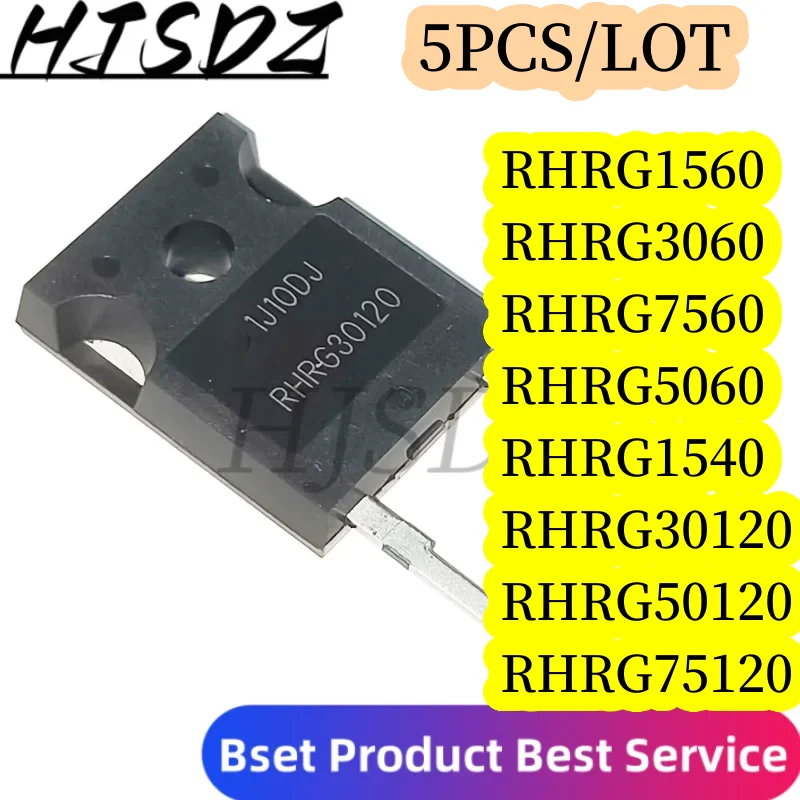 5PCS/LOT  RHRG30120 RHRG3060 RHRG7560 RHRG5060 RHRG1540 RHRG1540C RHRG1560C RHRG50120 RHRG75120 TO-247-2