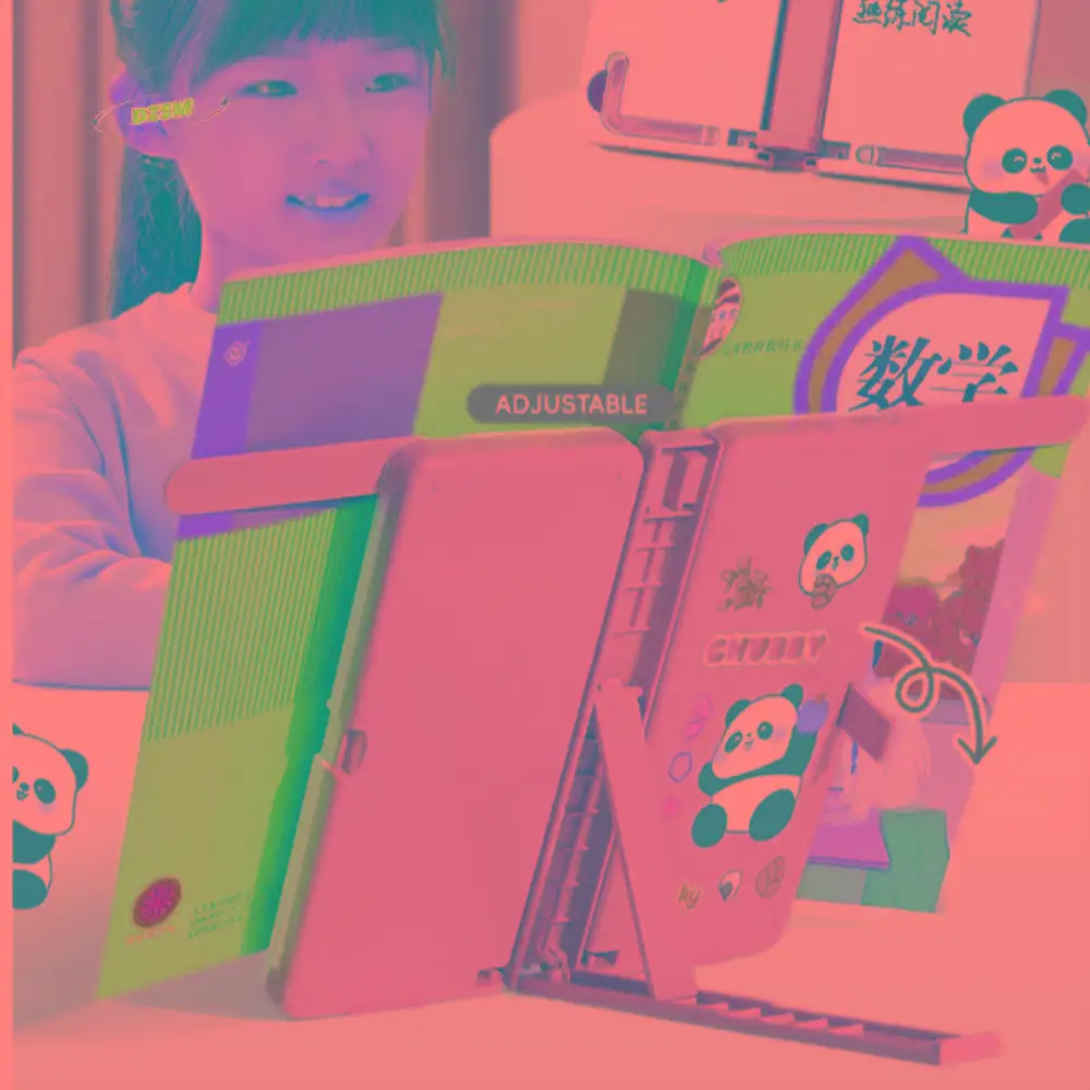 

Book Holder Lifting Landing Book Stand Pencil Box Large Capacity Student Pencil Case Portable Writing Pad Reading Bookshelf
