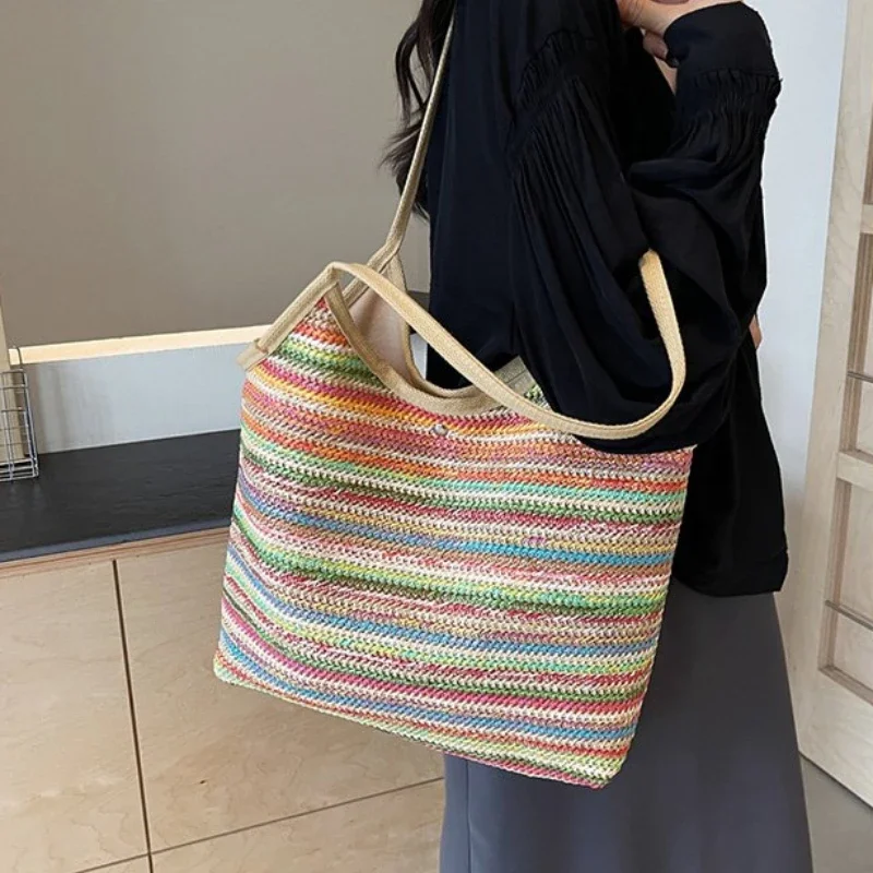 Fashion Large Capacity Trend Woven Bag 2024 New Underarm Women\'s Bag High Quality Leisure Versatile Style Women\'s Shoulder Bags