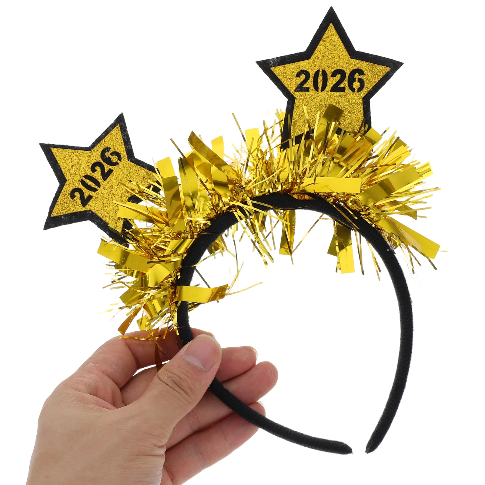 

2pcs 2026 Headband Star Design Graduation Party Accessories Prom Carnival New Year Decorative Fashionable Unisex Adult