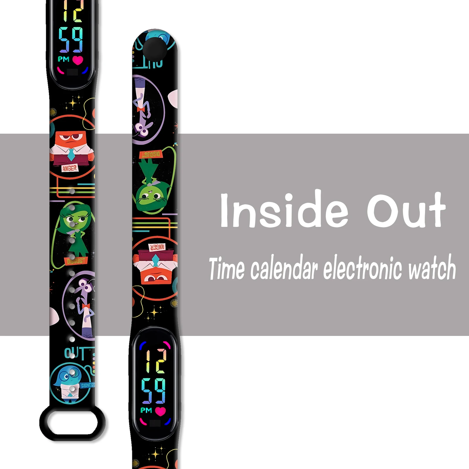 

Disney Funny Agents Printed Band for Xiaomi Mi Band 10 9 8, Slim Soft Silicone Replacement Strap Watchband Wristband Accessories