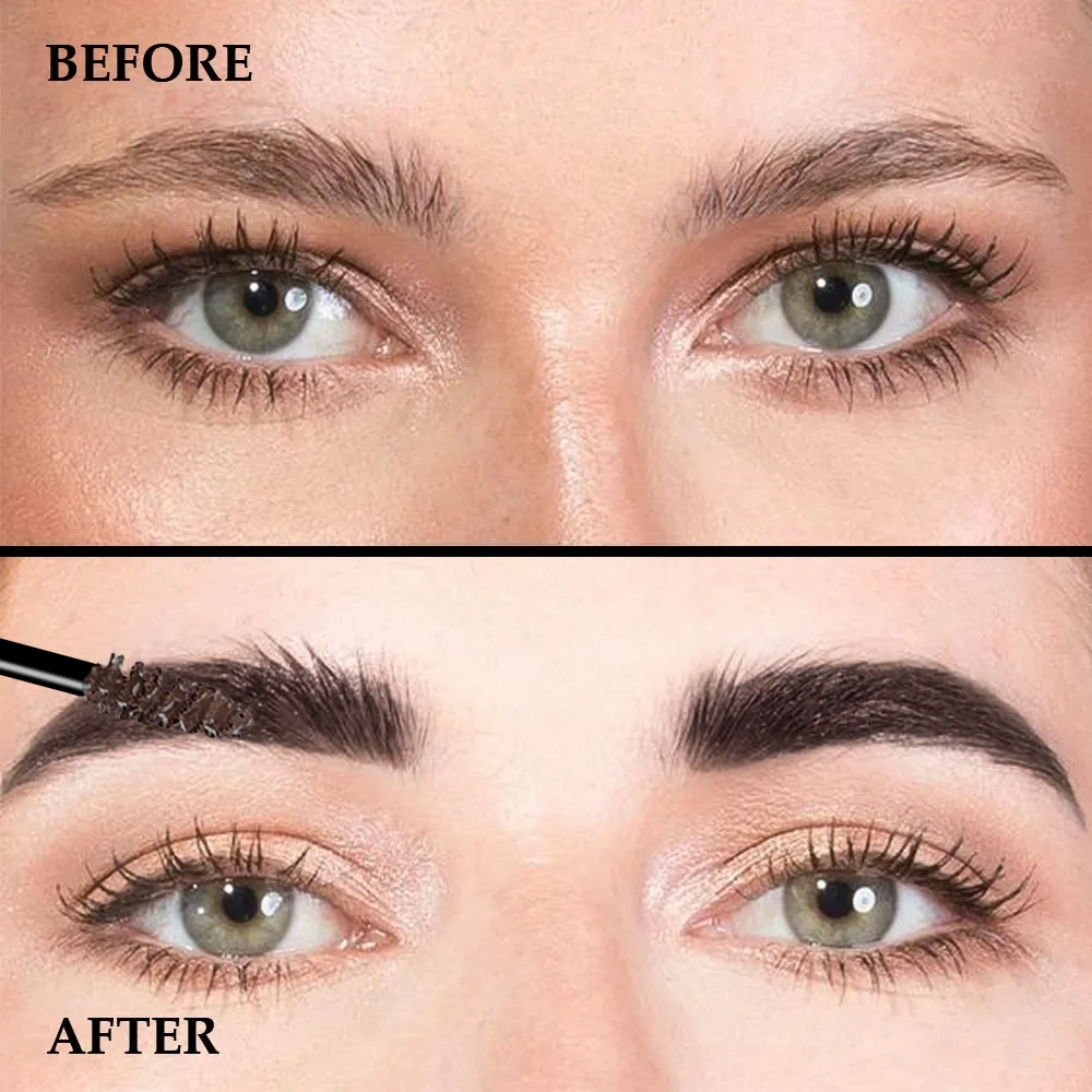 POPFEEL Waterdichte zweetbestendige wenkbrauwtintpen - Sneldrogend, langdurige, gladde en natuurlijke 3D-wenkbrauwverf voor dagelijks gebruik