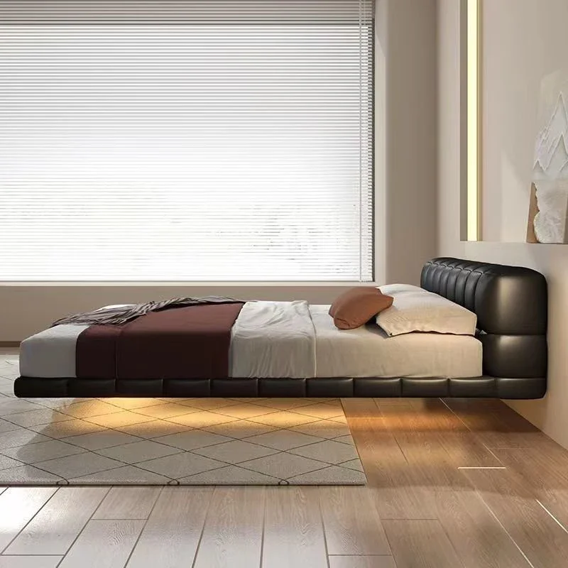 

Floor Design Floating Bed Simple Bedroom Safe Double Luxury Massage Bed Sleeping Full Modern Letto Matrimoniale Home Furniture