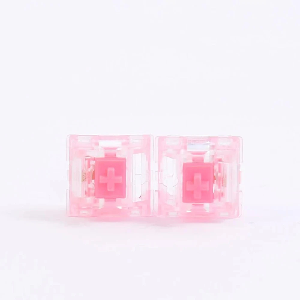 Original KTT Strawberry Switch Set for Mechanical Keyboard Linear 5-Pin Compatible with MX Structure Keycaps Pre-lubed